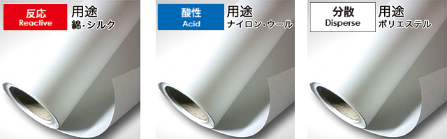 用途別インクジェット用捺染用紙 GP PAPERのイメージ